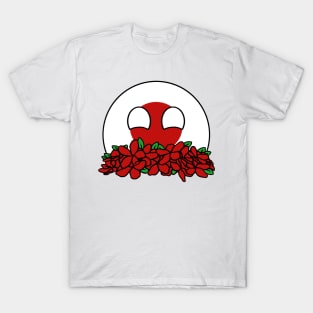 countryballs japan play flowers T-Shirt